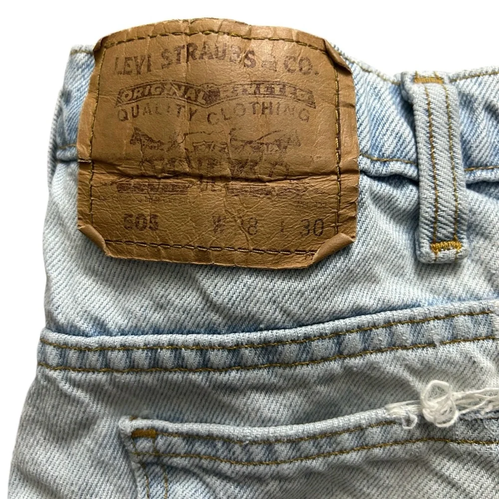 Levi’s 505 Men’s Vintage 1980s‎ Orange Tab Distressed Denim Jeans 38x25